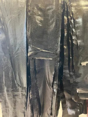 Black Python Leather  Special / per skin