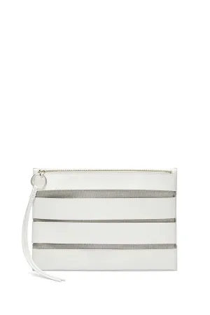 Cage Large Zip Clutch