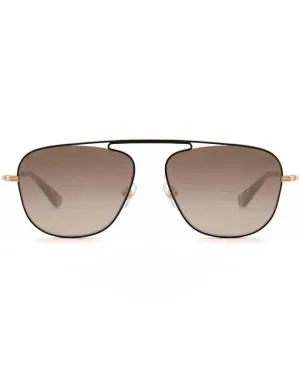 Leon Sunglasses in Matte Black and Charcoal