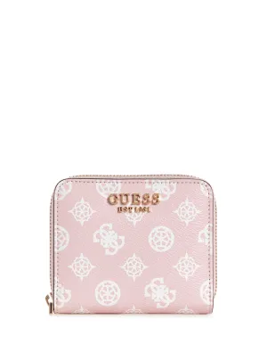 Pink Logo Laurel Small Wallet