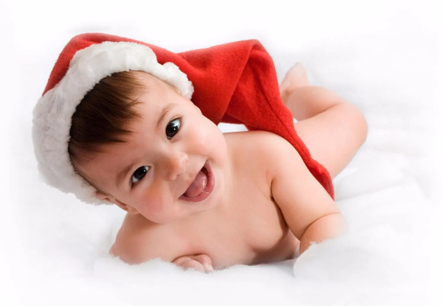 Santa's Little Helper - Cute Baby - Art Prints